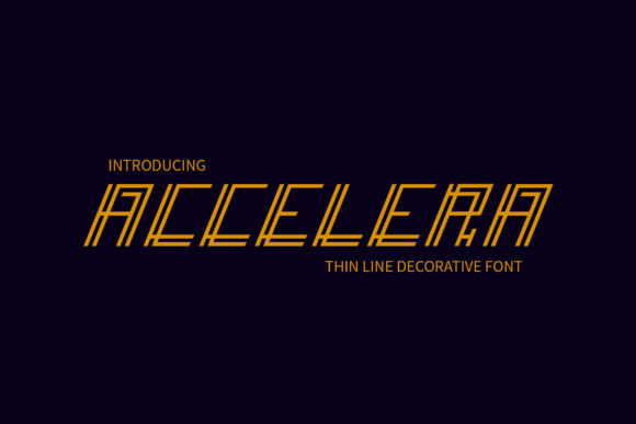 Accelera: A Bold Display Font for Creative Branding
