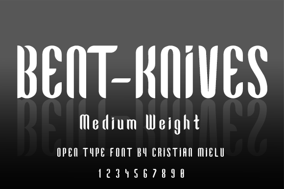 Bent-Knives: A Bold Display Font for Web Design