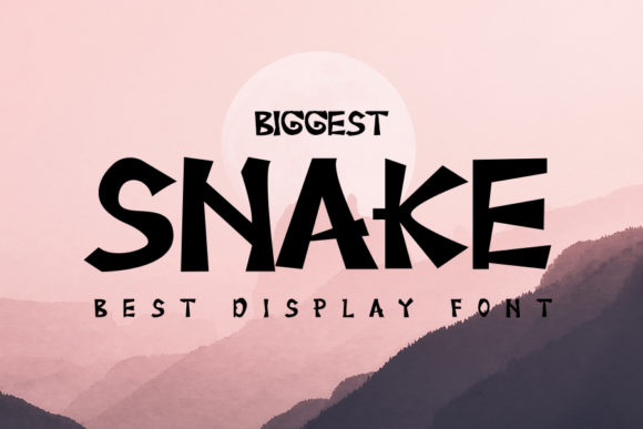 Biggest Snake: A Timeless Display Font for Crafters