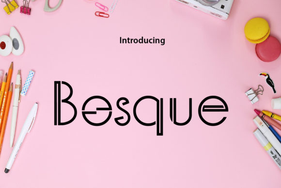 Bosque: A Futuristic Display Font for Crafters and Makers