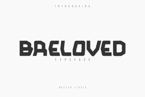 Breloved: A Bold Display Font for Web Design