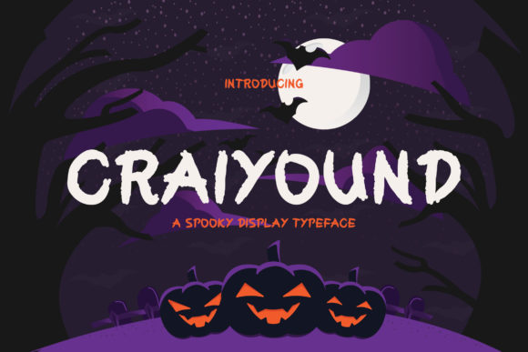 Craiyound: A Spooky Display Font for Web Design