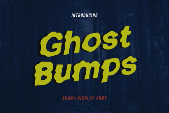 Ghost Bumps: A Spooky Display Font for Web Design