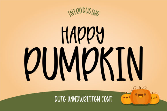 Happy Pumpkin: A Joyful Display Font for Editorial Design