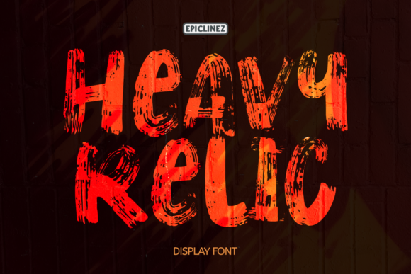 Heavy Relic: A Bold Display Font for Makers
