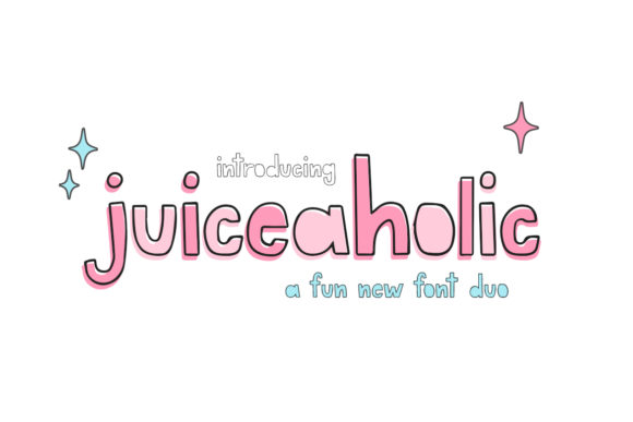 Juiceaholic: A Playful Display Font for Brand Identity