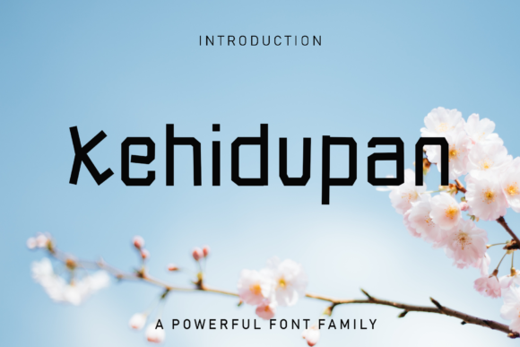 Kehidupan: A Futuristic Display Font for Bold Editorial Design