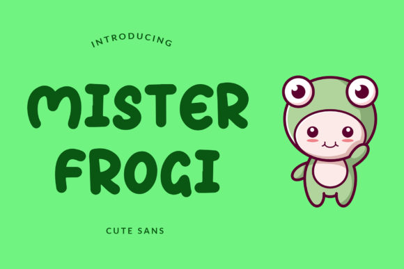 Mister Frogi: A Joyful Display Font for Modern Web and Brand Design