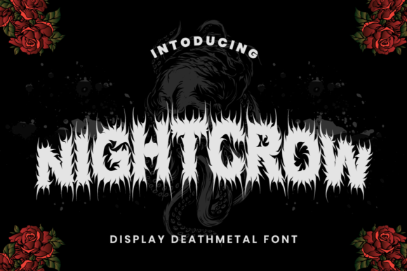 Night Crow: A Bold Display Font for Spooky Branding