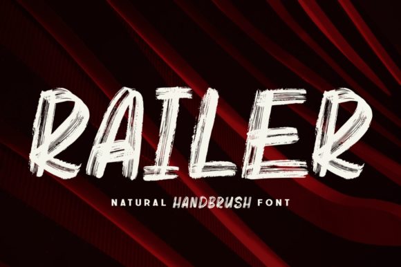 Railer: A Hand-Brushed Display Font for Bold Campaigns