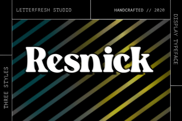 Resnick: A Bold Retro Display Font for Web Design