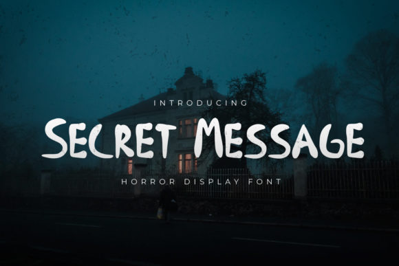 Secret Message: A Spooky Display Font for Web Design