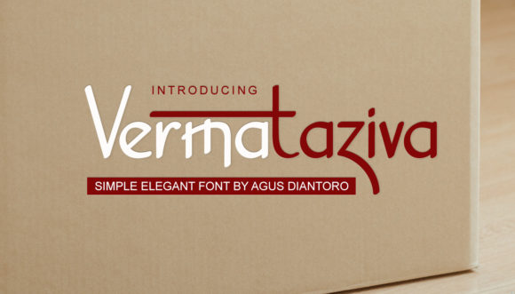 Vermataziva: A Modern Display Font for Editorial Design