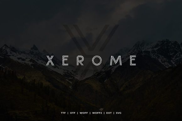 Xerome: A Modern Display Font for Editorial Design